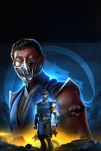 Mortal Kombat 1 Sub Zero Poster (320x480) Resolution Wallpaper