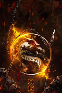 Mortal Kombat 2 Fire 5k (480x854) Resolution Wallpaper