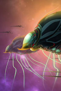 Moter Base Alien Ship 4k (1080x1920) Resolution Wallpaper