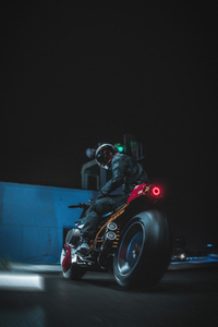360x640 Motor Biker Of Scifi World