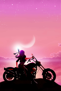 Motorcycle Girl 8k