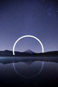 Mount Fuji Abstract Vs Nature