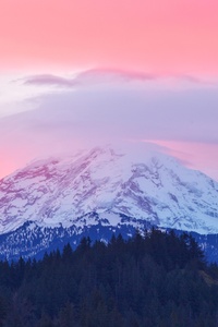 Mount Rainier Sunrise Washington 5k (640x1136) Resolution Wallpaper