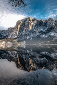 Mountains Lake Austria Scenery 5k (480x854) Resolution Wallpaper