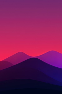 Mountains Minimal Evening 4k (480x854) Resolution Wallpaper