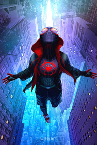 Moving Into Spiderverse (480x800) Resolution Wallpaper