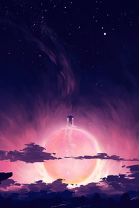Moving To The Clouds (480x854) Resolution Wallpaper