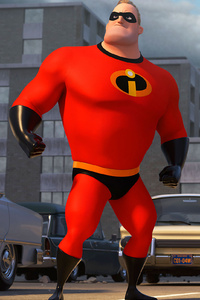 Mr Incredible Elastigirl Violet Parr And Dash In The Incredibles 2 2018 (750x1334) Resolution Wallpaper