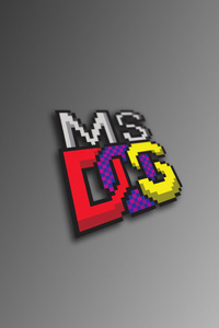 Ms Dos (1280x2120) Resolution Wallpaper