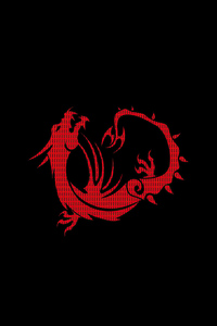 1125x2436 Msi Red Dragon Logo 5k