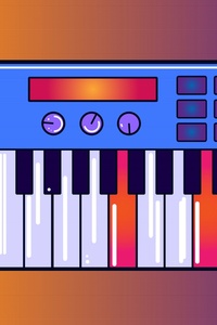 Music Instrumental Minimal (1080x2160) Resolution Wallpaper