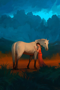 My Horse Friend 4k (1440x2960) Resolution Wallpaper
