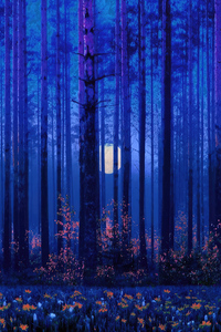 Mystical Whispers Beneath The Whorl Laden Night (240x400) Resolution Wallpaper