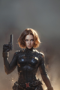 Natasha Romanoff In Action (1080x2280) Resolution Wallpaper