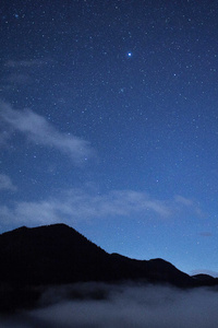 Nature Sky Stars Clouds Mountains Sky (640x1136) Resolution Wallpaper