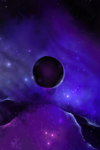 Nebula Planet Digital Art 4k