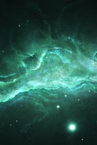 Nebula Space Art 5k (320x480) Resolution Wallpaper