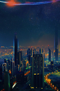 Neon City (1080x1920) Resolution Wallpaper