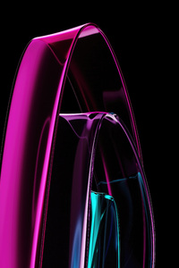 Neon Glow Structure Abstract 4k (640x1136) Resolution Wallpaper