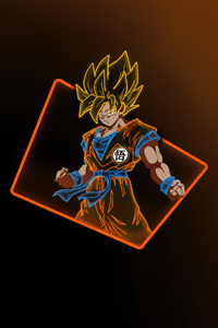1440x2560 Neon Goku 4k