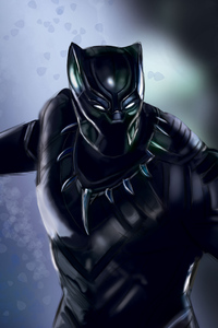 New Black Panther Art (360x640) Resolution Wallpaper