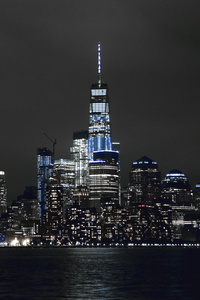 New York Buildings Lights 5k