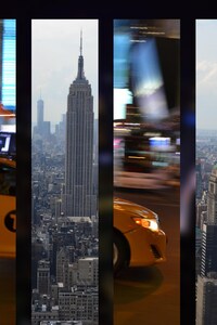 New York City Taxi Skyline