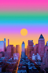 New York Morning (540x960) Resolution Wallpaper