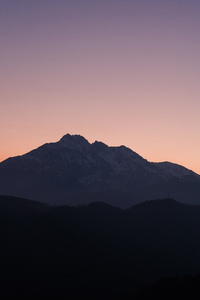 Nice Sunset Over Mountains 4k (320x568) Resolution Wallpaper