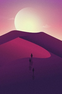 Night Of Desert (800x1280) Resolution Wallpaper