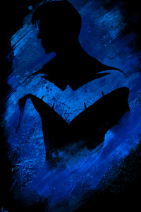 Nightwing Paint Art