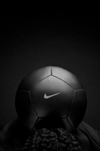 320x480 Nike Black Play Football