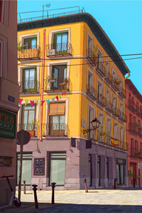 Normal Day At El Barrio Madrid (750x1334) Resolution Wallpaper