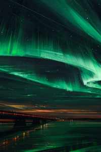 Northern Lights Artistic (1280x2120) Resolution Wallpaper