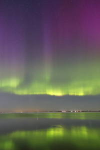 Northern Lights Autumn (750x1334) Resolution Wallpaper