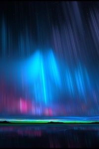 Northern Lights Stars 4k