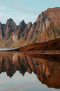 Northern Norway Reflection 4k (1280x2120) Resolution Wallpaper