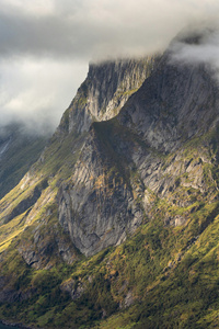 Norway Cliff Mountain Range Clouds (1242x2668) Resolution Wallpaper