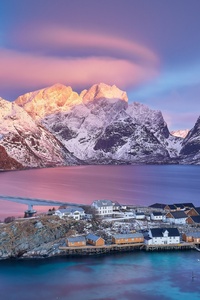 Norway Mountains Island Bridges Sunrises 4k (800x1280) Resolution Wallpaper