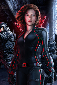 Nothing Lasts Forever Black Widow (320x480) Resolution Wallpaper