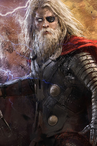 Old Thor (800x1280) Resolution Wallpaper