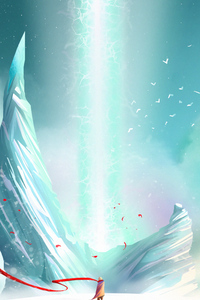 On Magical Mountain 4k (360x640) Resolution Wallpaper