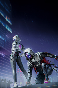 Once Human Ruined Free City Skyline (320x480) Resolution Wallpaper