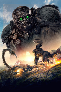 Optimus Primal Transformers Rise Of The Beasts 5k (1080x2280) Resolution Wallpaper