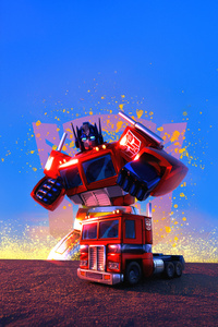 Optimus Prime Gear Up (240x320) Resolution Wallpaper