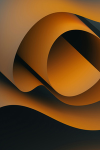 Orange And Black Folded Swirl (800x1280) Resolution Wallpaper