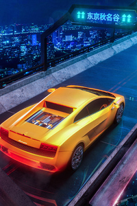 Orange Lamborghini 4k 2020