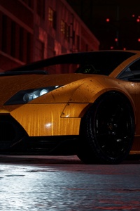 Orange Lamborghini Need For Speed (2160x3840) Resolution Wallpaper