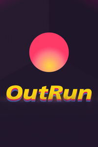 Outrun Typography (480x854) Resolution Wallpaper