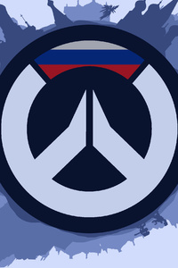Overwatch 4k Minimalism Logo Artwork (1280x2120) Resolution Wallpaper